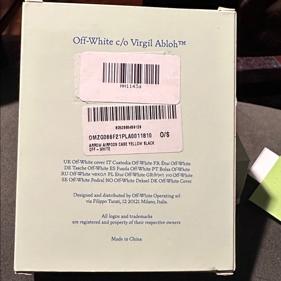 NIB Off-White (pick color) Arrow AirPods case unisex tech accessory - Picture 9 of 11